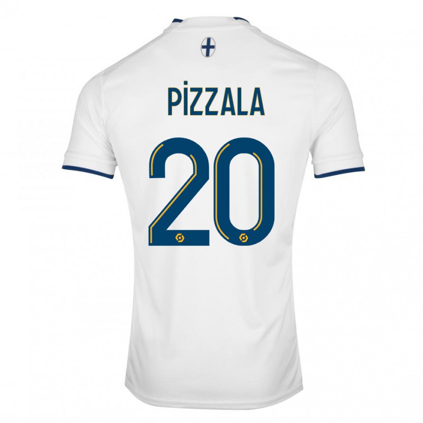 Herren Caroline Pizzala #20 Weißer Saphir Heimtrikot Trikot 2022/23 T-shirt Belgien
