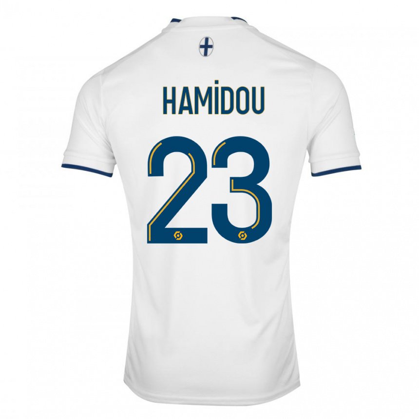Herren Jamila Hamidou #23 Weißer Saphir Heimtrikot Trikot 2022/23 T-shirt Belgien