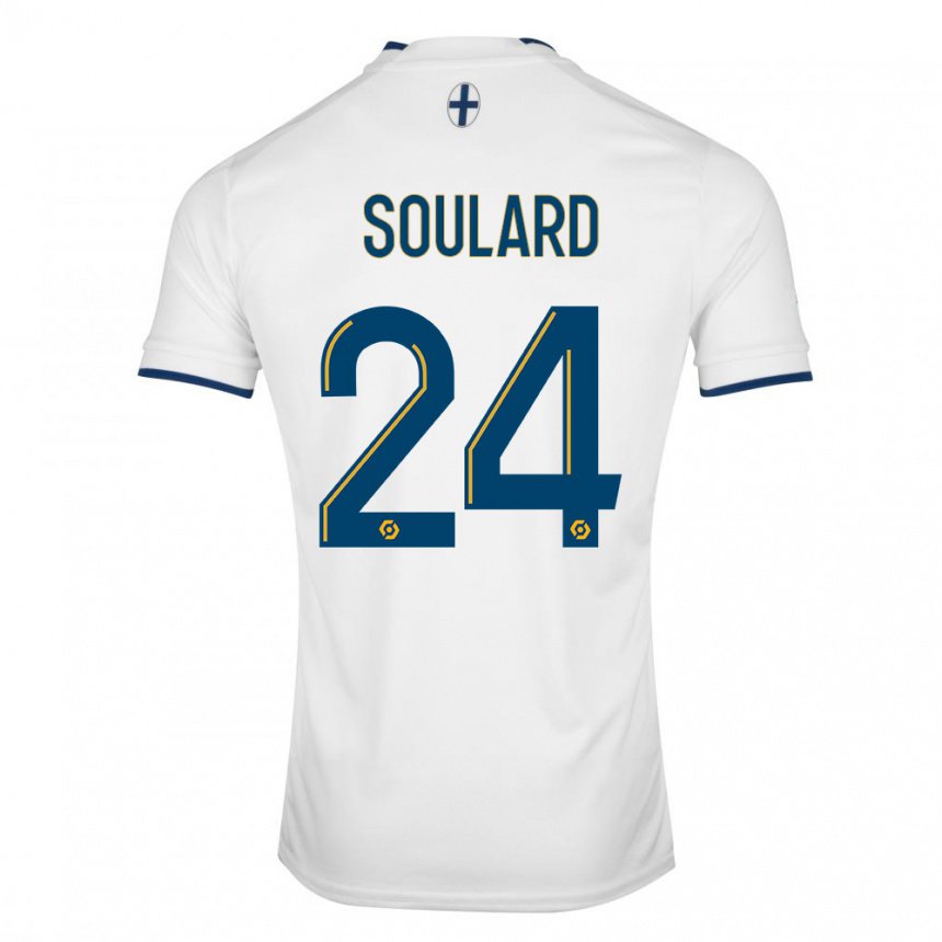 Homme Maillot Amandine Soulard #24 Saphir Blanc Tenues Domicile 2022/23 T-shirt Belgique