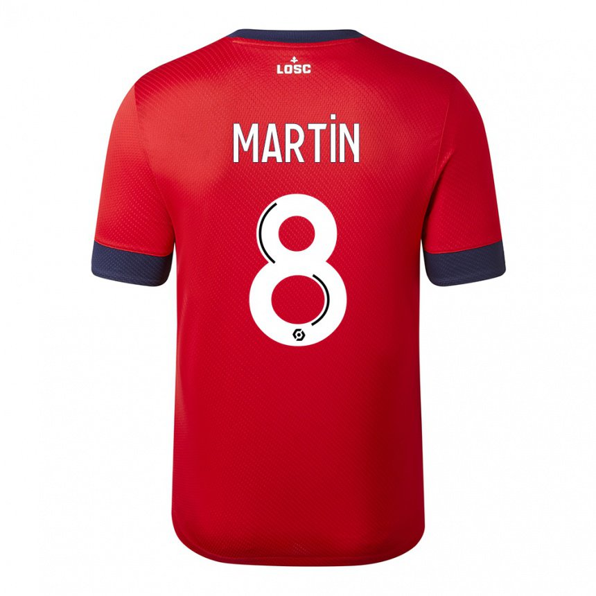 Homme Maillot Jonas Martin #8 Bonbons Pomme Rouge Tenues Domicile 2022/23 T-shirt Belgique