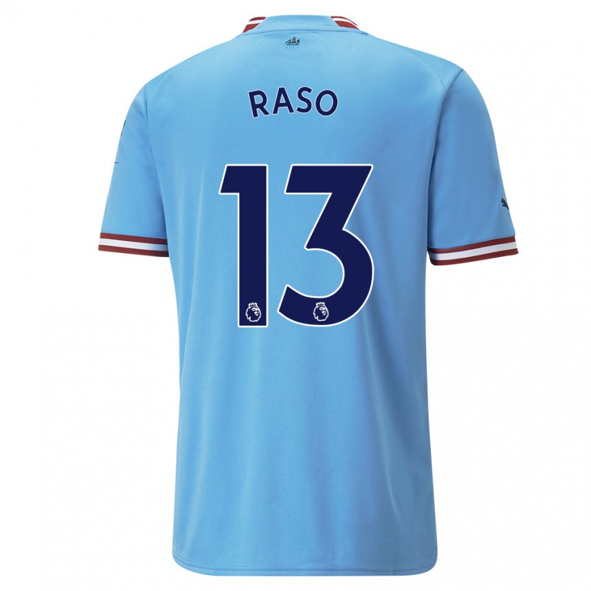 Herren Hayley Raso #13 Blau Rot Heimtrikot Trikot 2022/23 T-shirt Belgien