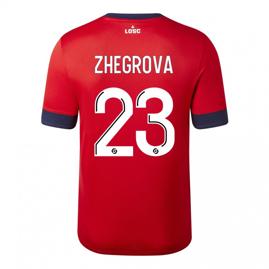 Herren Edon Zhegrova #23 Roter Zuckerapfel Heimtrikot Trikot 2022/23 T-shirt Belgien