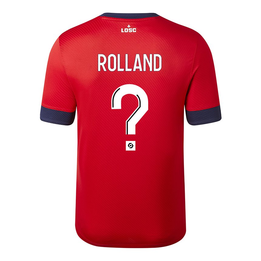 Homme Maillot Baptiste Rolland #0 Bonbons Pomme Rouge Tenues Domicile 2022/23 T-shirt Belgique