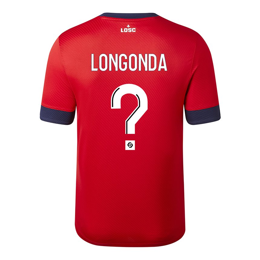 Herren Jean-pierre Longonda #0 Roter Zuckerapfel Heimtrikot Trikot 2022/23 T-shirt Belgien