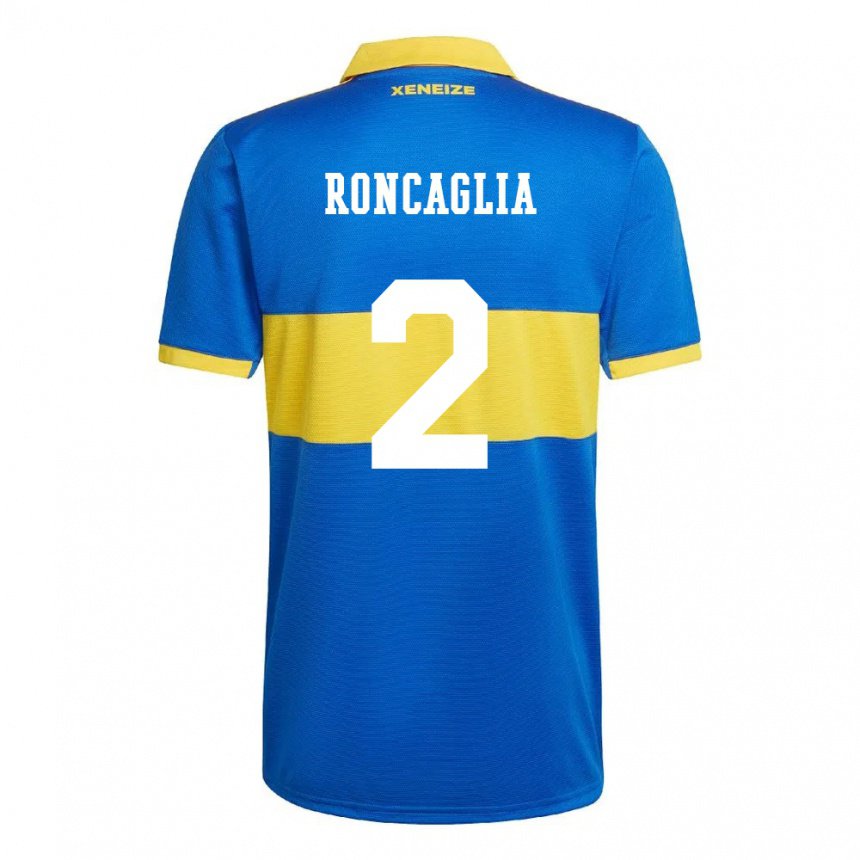 Herren Facundo Roncaglia #2 Olympiagelb Heimtrikot Trikot 2022/23 T-shirt Belgien