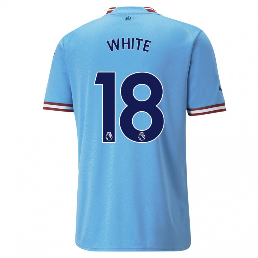 Herren Ellen White #18 Blau Rot Heimtrikot Trikot 2022/23 T-shirt Belgien