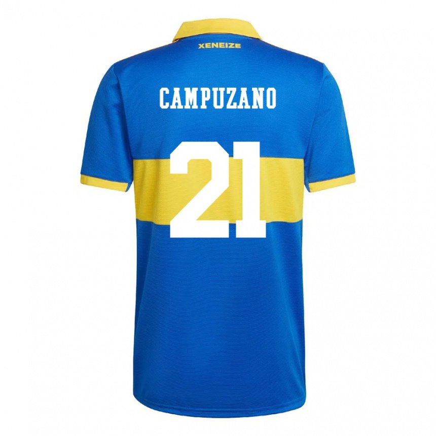 Homme Maillot Jorman Campuzano #21 Jaune Olympique Tenues Domicile 2022/23 T-shirt Belgique