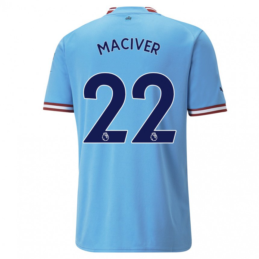 Herren Sandy Maciver #22 Blau Rot Heimtrikot Trikot 2022/23 T-shirt Belgien