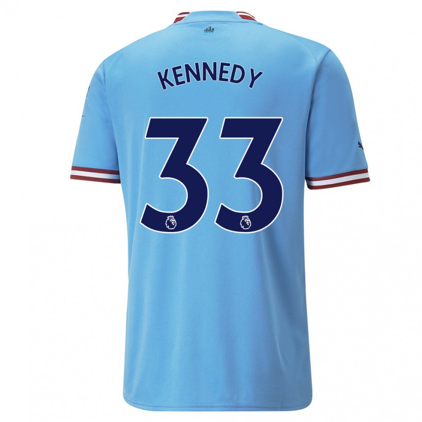 Herren Alanna Kennedy #33 Blau Rot Heimtrikot Trikot 2022/23 T-shirt Belgien