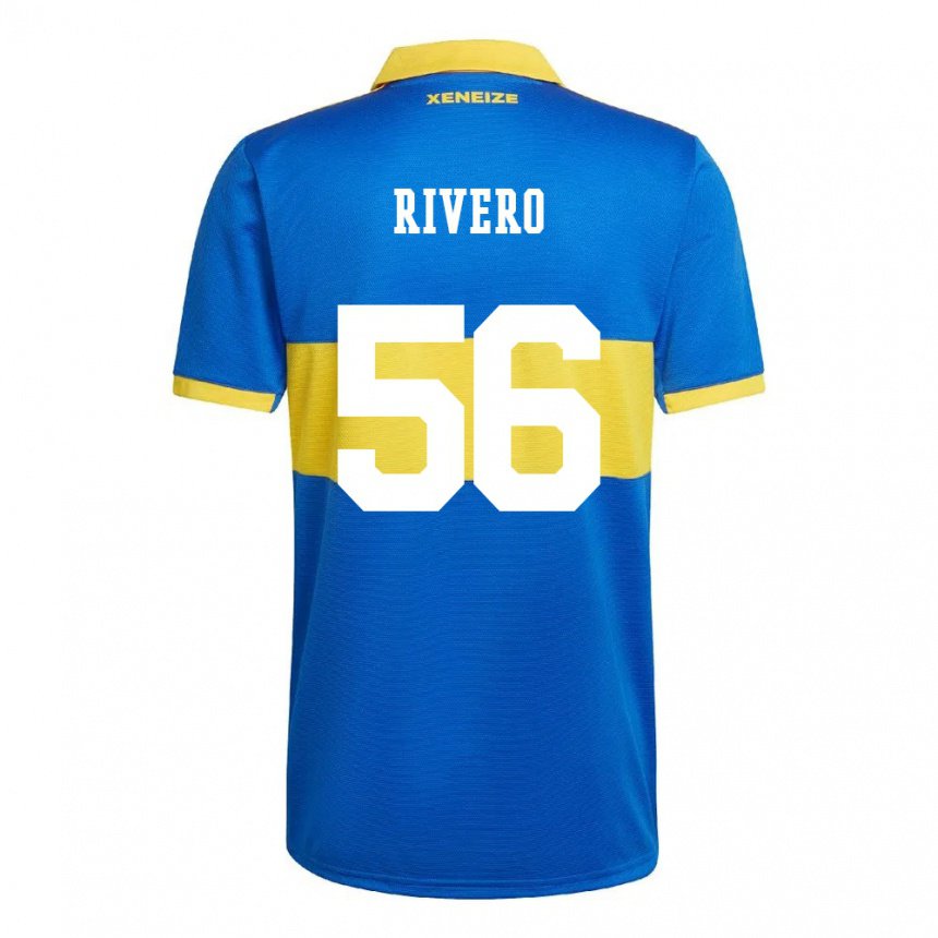 Homme Maillot Simon Rivero #56 Jaune Olympique Tenues Domicile 2022/23 T-shirt Belgique