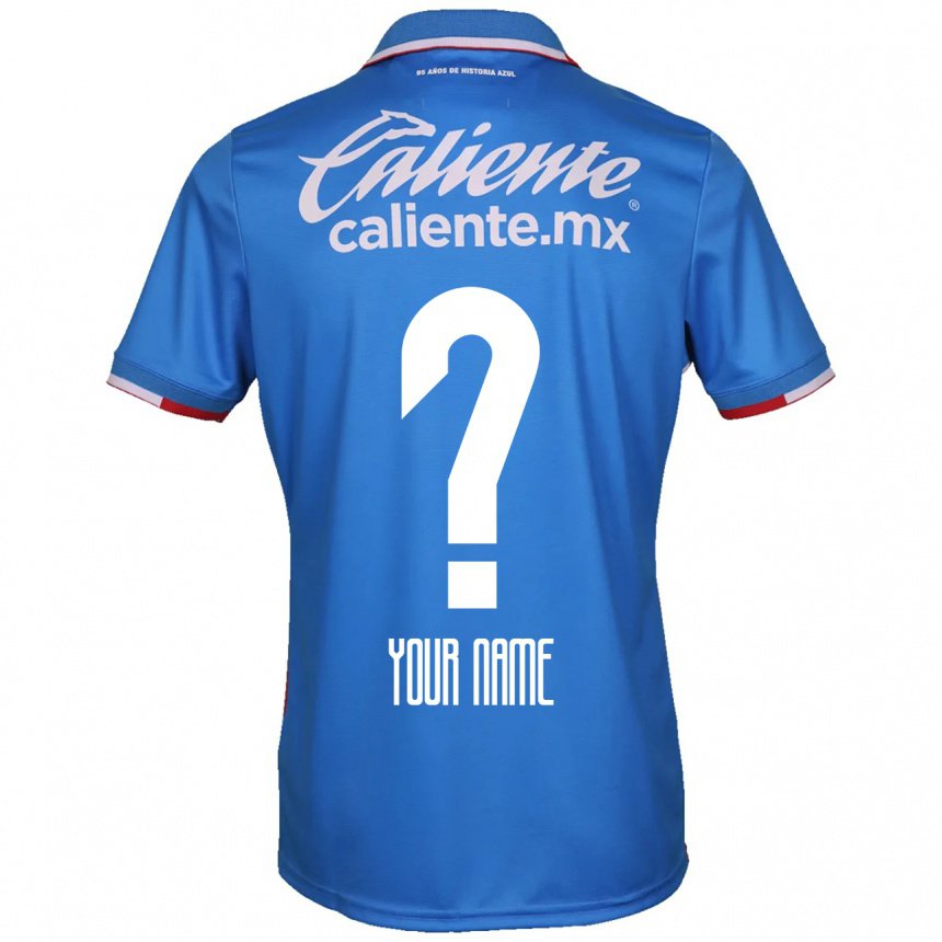 Herren Ihren Namen #0 Azurblau Heimtrikot Trikot 2022/23 T-shirt Belgien