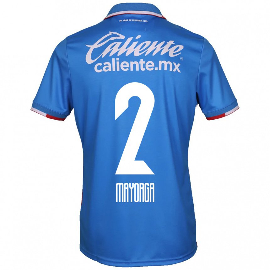 Herren Alejandro Mayorga #2 Azurblau Heimtrikot Trikot 2022/23 T-shirt Belgien