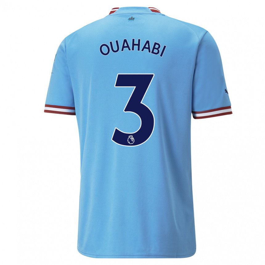 Herren Leila Ouahabi #3 Blau Rot Heimtrikot Trikot 2022/23 T-shirt Belgien