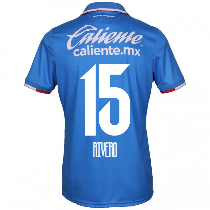Herren Ignacio Rivero #15 Azurblau Heimtrikot Trikot 2022/23 T-shirt Belgien