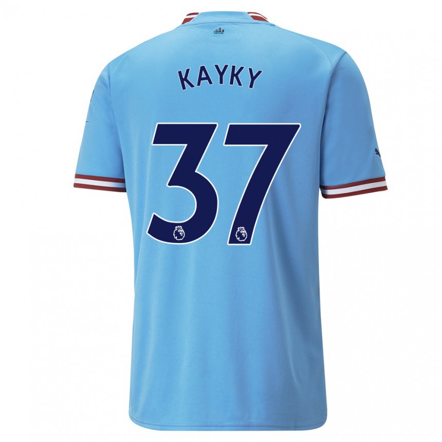 Homme Maillot Kayky #37 Bleu Rouge Tenues Domicile 2022/23 T-shirt Belgique