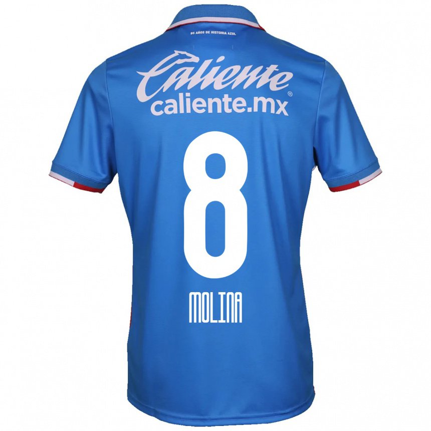 Herren Dalia Molina #8 Azurblau Heimtrikot Trikot 2022/23 T-shirt Belgien