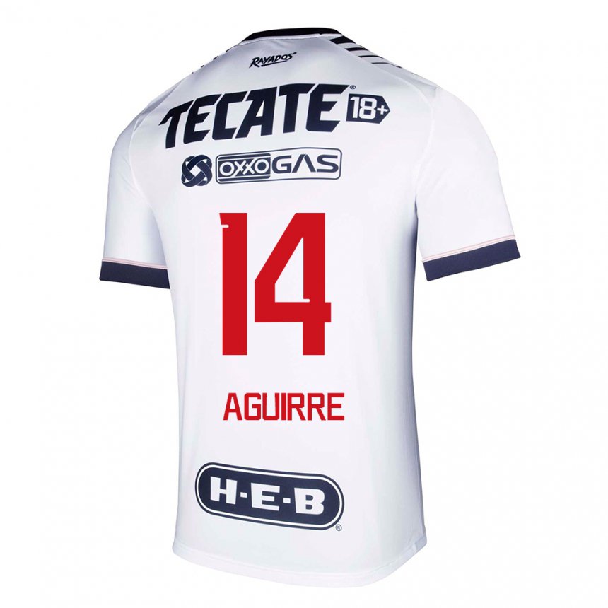 Homme Maillot Erick Aguirre #14 Espace Blanc Tenues Domicile 2022/23 T-shirt Belgique