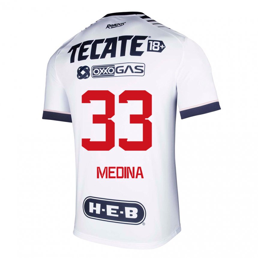 Herren Stefan Medina #33 Weißer Raum Heimtrikot Trikot 2022/23 T-shirt Belgien