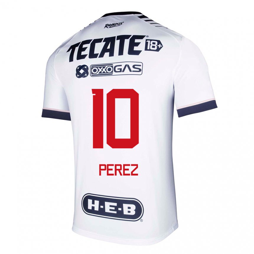 Homme Maillot Nicole Perez #10 Espace Blanc Tenues Domicile 2022/23 T-shirt Belgique