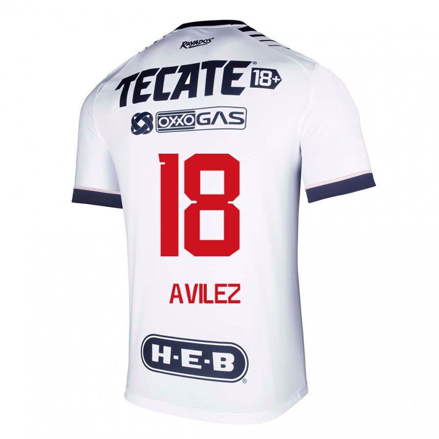 Homme Maillot Aylin Avilez #18 Espace Blanc Tenues Domicile 2022/23 T-shirt Belgique