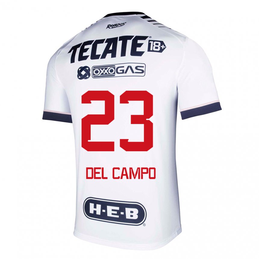 Homme Maillot Valeria Del Campo #23 Espace Blanc Tenues Domicile 2022/23 T-shirt Belgique