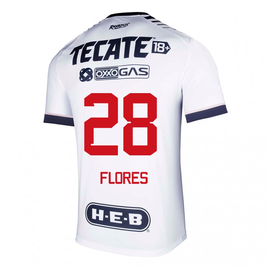 Herren Silvana Flores #28 Weißer Raum Heimtrikot Trikot 2022/23 T-shirt Belgien