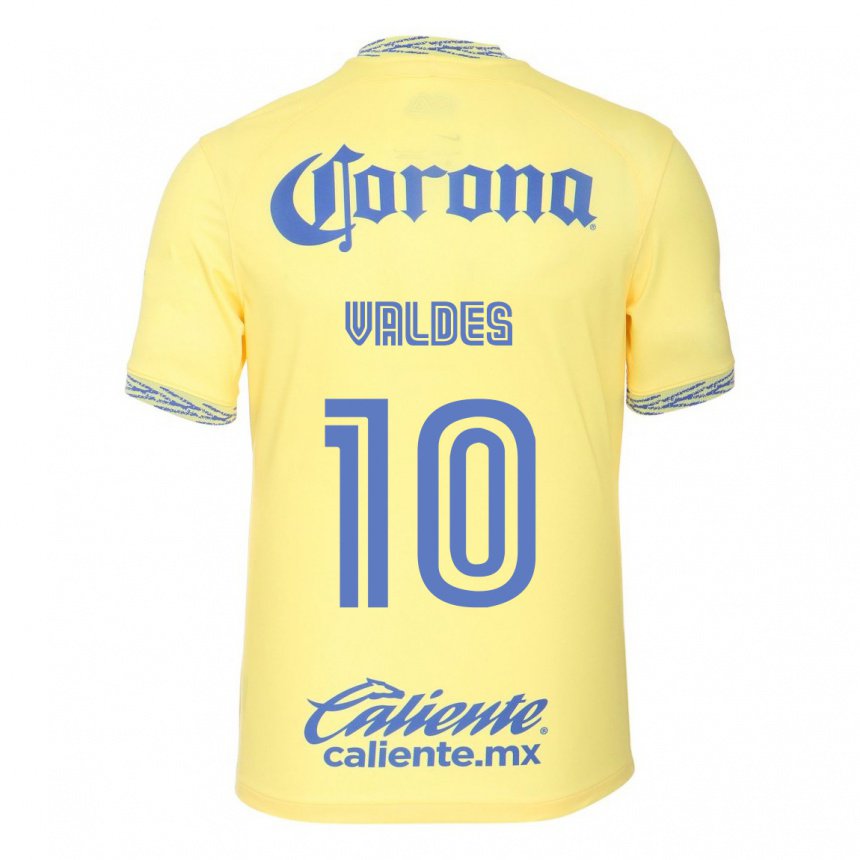 Herren Diego Valdes #10 Zitronengelb Heimtrikot Trikot 2022/23 T-shirt Belgien