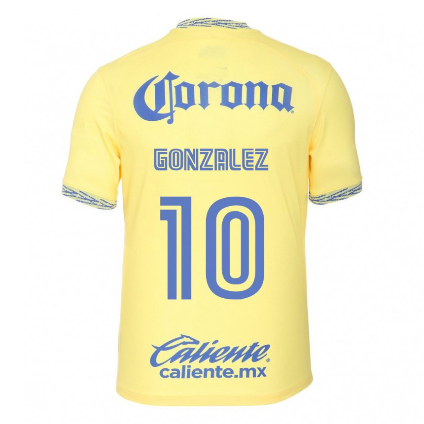 Herren Alison Gonzalez #10 Zitronengelb Heimtrikot Trikot 2022/23 T-shirt Belgien