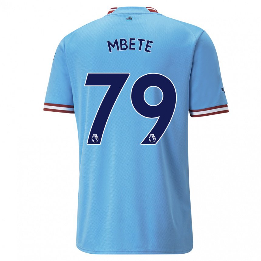 Herren Luke Mbete #79 Blau Rot Heimtrikot Trikot 2022/23 T-shirt Belgien