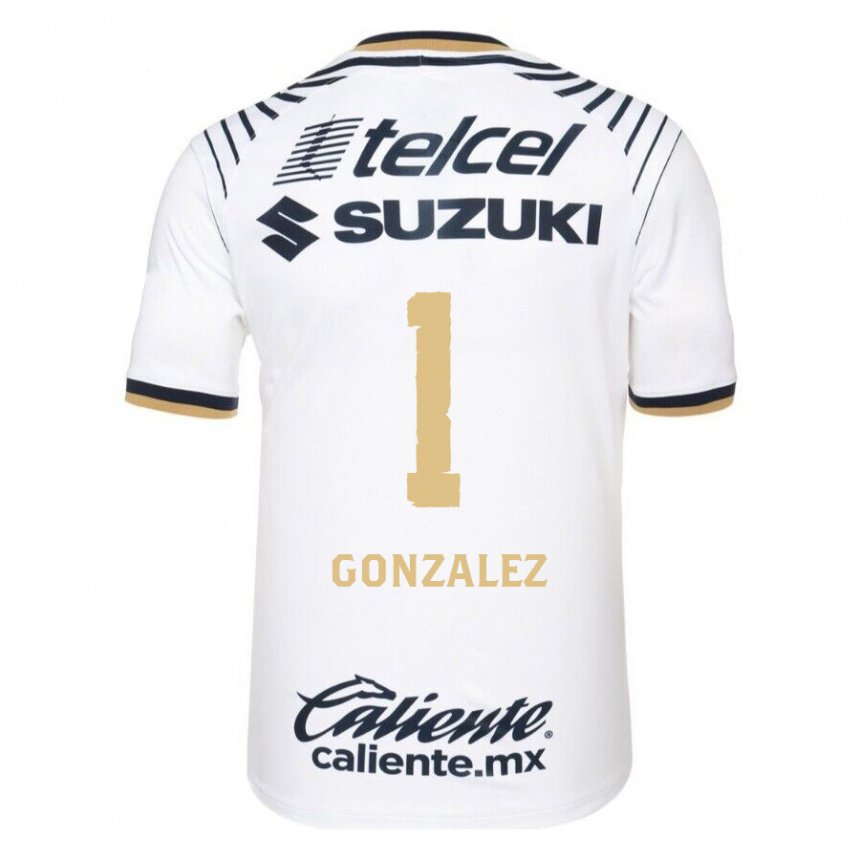 Herren Julio Gonzalez #1 Weißes Denim Heimtrikot Trikot 2022/23 T-shirt Belgien