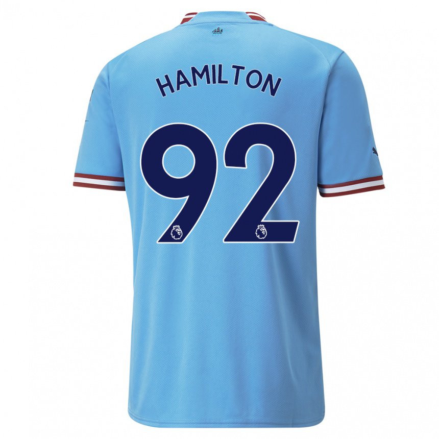 Herren Micah Hamilton #92 Blau Rot Heimtrikot Trikot 2022/23 T-shirt Belgien