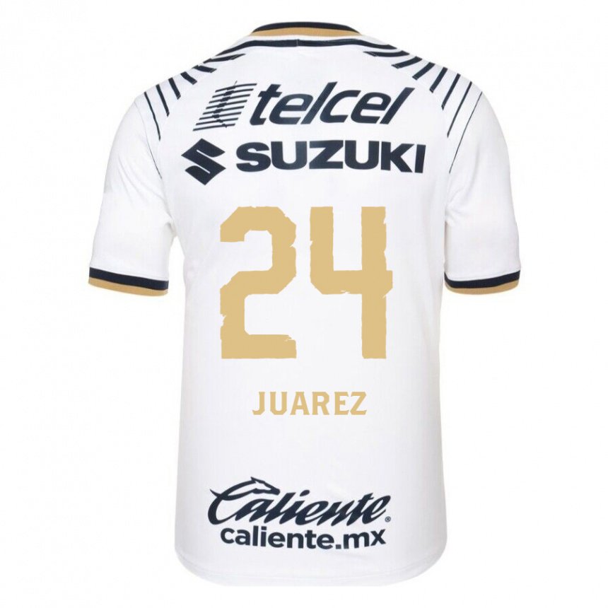 Herren Gabriela Juarez #24 Weißes Denim Heimtrikot Trikot 2022/23 T-shirt Belgien
