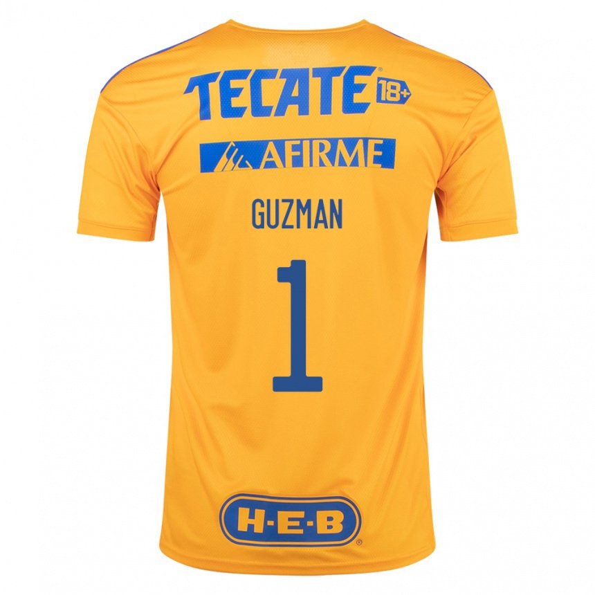 Homme Maillot Nahuel Guzman #1 Bourdon Jaune Tenues Domicile 2022/23 T-shirt Belgique