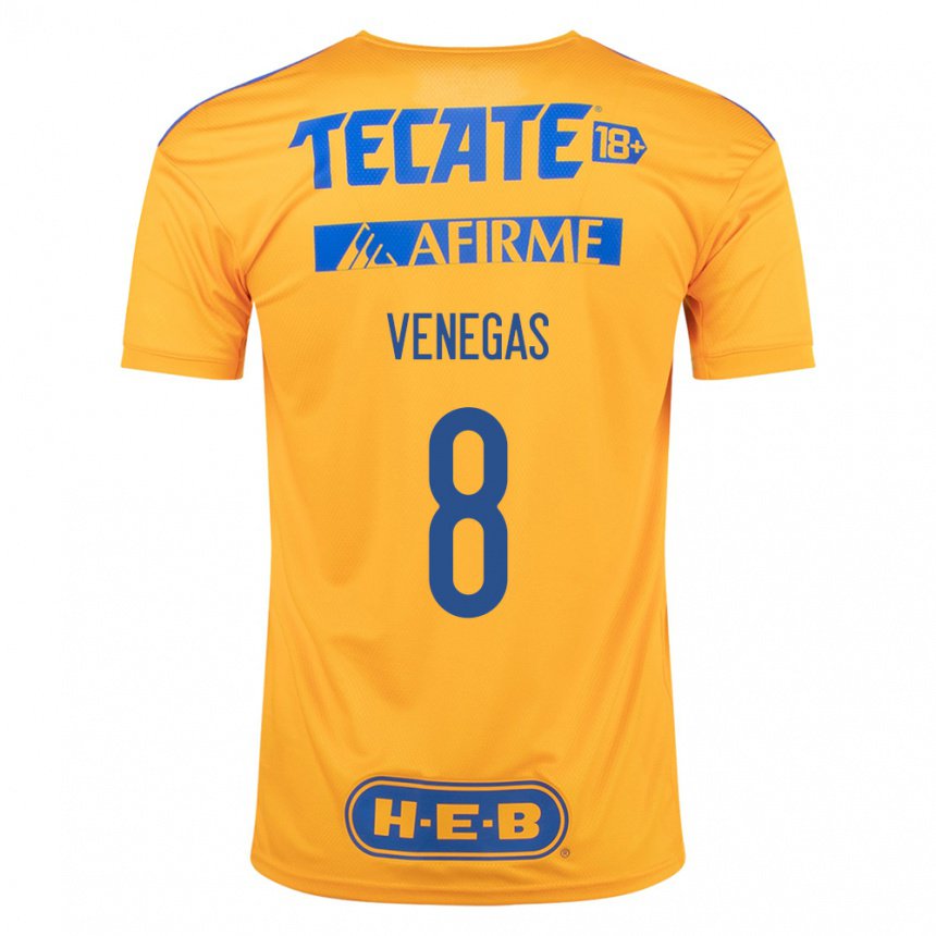 Homme Maillot Francisco Venegas #8 Bourdon Jaune Tenues Domicile 2022/23 T-shirt Belgique