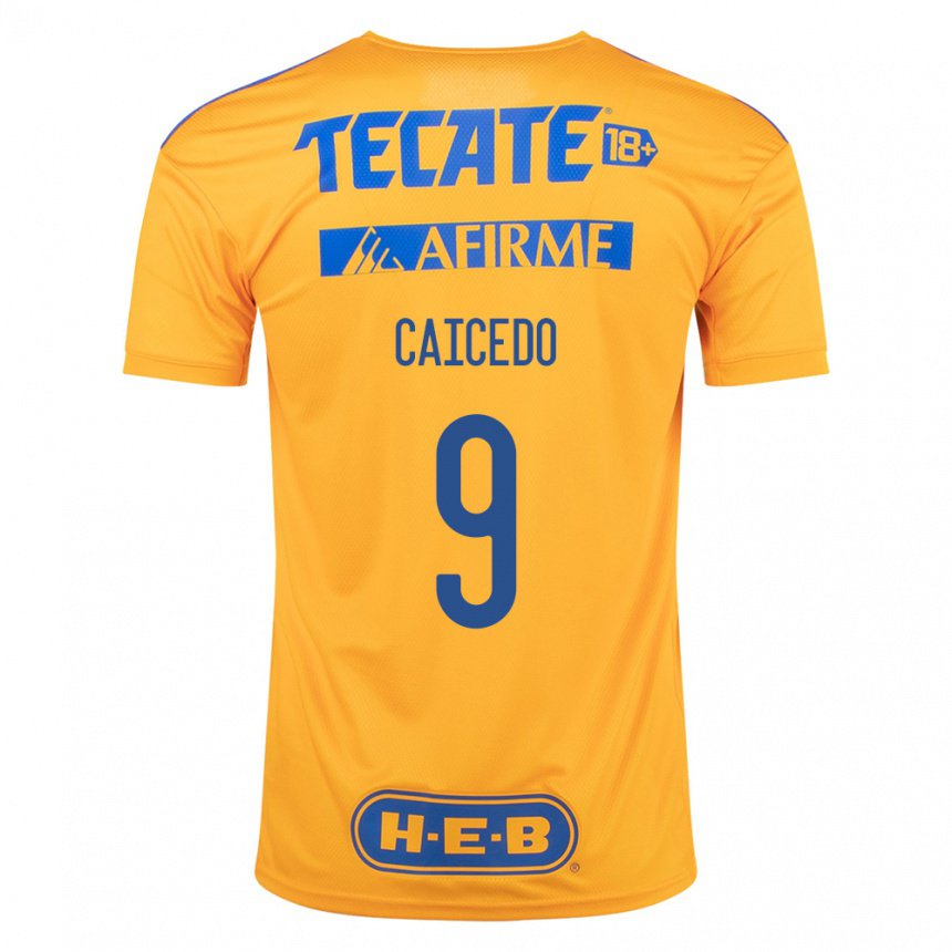 Herren Jordy Caicedo #9 Hummel Gelb Heimtrikot Trikot 2022/23 T-shirt Belgien