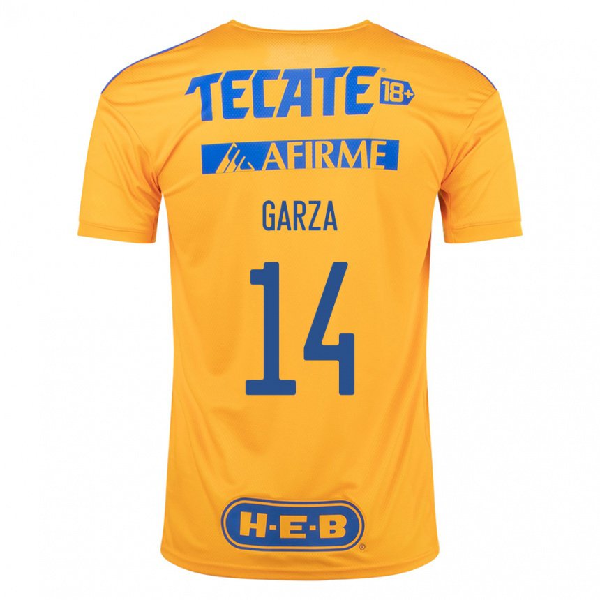 Herren Jesus Garza #14 Hummel Gelb Heimtrikot Trikot 2022/23 T-shirt Belgien