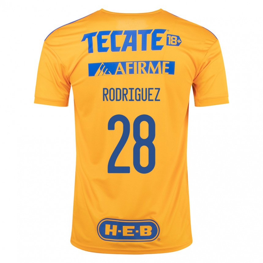 Homme Maillot Luis Rodriguez #28 Bourdon Jaune Tenues Domicile 2022/23 T-shirt Belgique