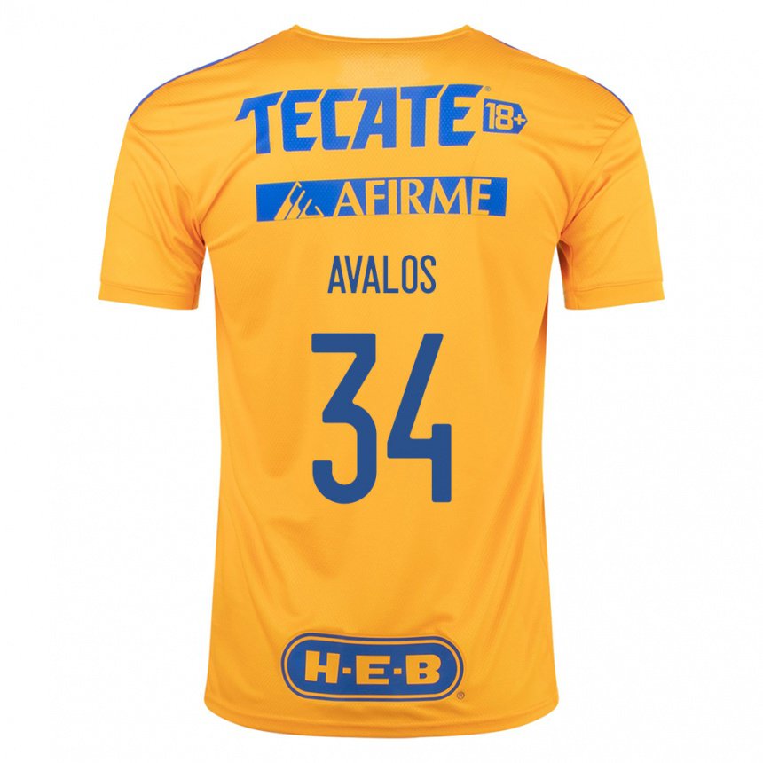 Herren Erick Avalos #34 Hummel Gelb Heimtrikot Trikot 2022/23 T-shirt Belgien