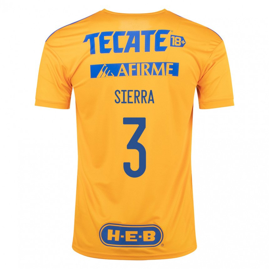 Herren Bianca Sierra #3 Hummel Gelb Heimtrikot Trikot 2022/23 T-shirt Belgien