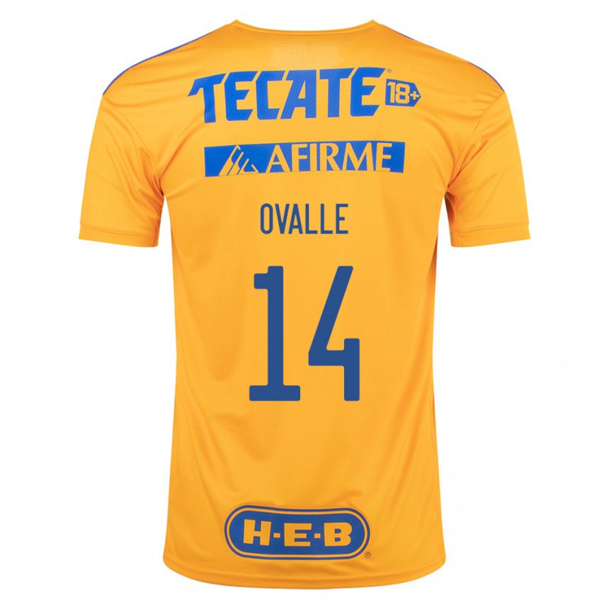 Homme Maillot Lizbeth Ovalle #14 Bourdon Jaune Tenues Domicile 2022/23 T-shirt Belgique