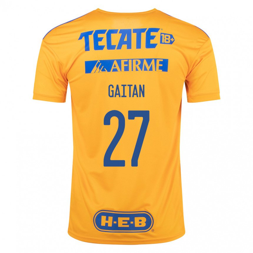Homme Maillot Natalia Gaitan #27 Bourdon Jaune Tenues Domicile 2022/23 T-shirt Belgique