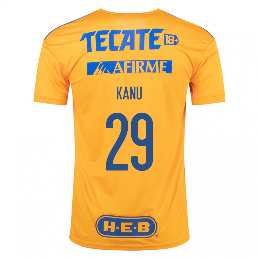 Herren Uchenna Kanu #29 Hummel Gelb Heimtrikot Trikot 2022/23 T-shirt Belgien
