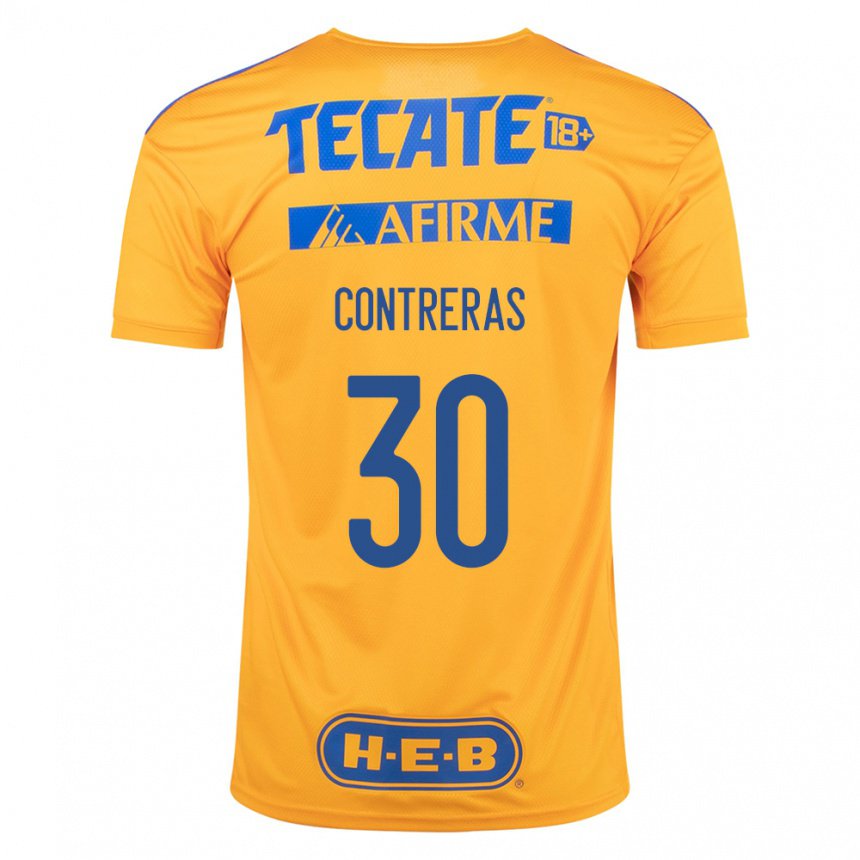 Herren Lizeth Contreras #30 Hummel Gelb Heimtrikot Trikot 2022/23 T-shirt Belgien