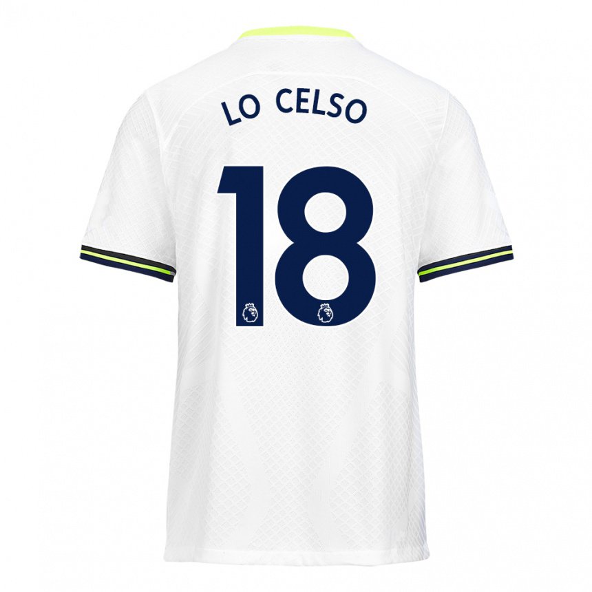 Homme Maillot Giovani Lo Celso #18 Blanc Vert Tenues Domicile 2022/23 T-shirt Belgique