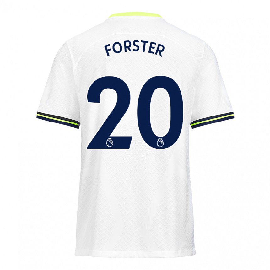 Homme Maillot Fraser Forster #20 Blanc Vert Tenues Domicile 2022/23 T-shirt Belgique