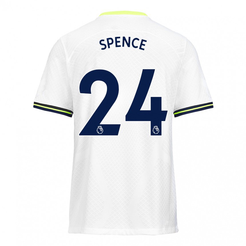 Herren Djed Spence #24 Weiß Grün Heimtrikot Trikot 2022/23 T-shirt Belgien