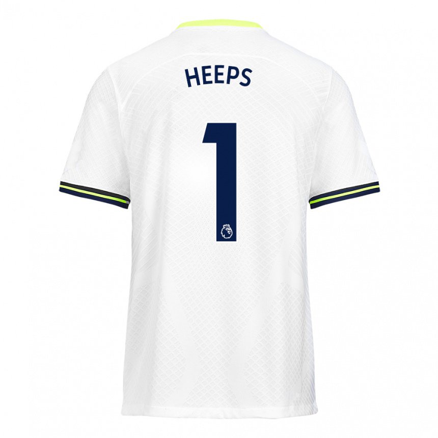 Herren Eleanor Heeps #1 Weiß Grün Heimtrikot Trikot 2022/23 T-shirt Belgien