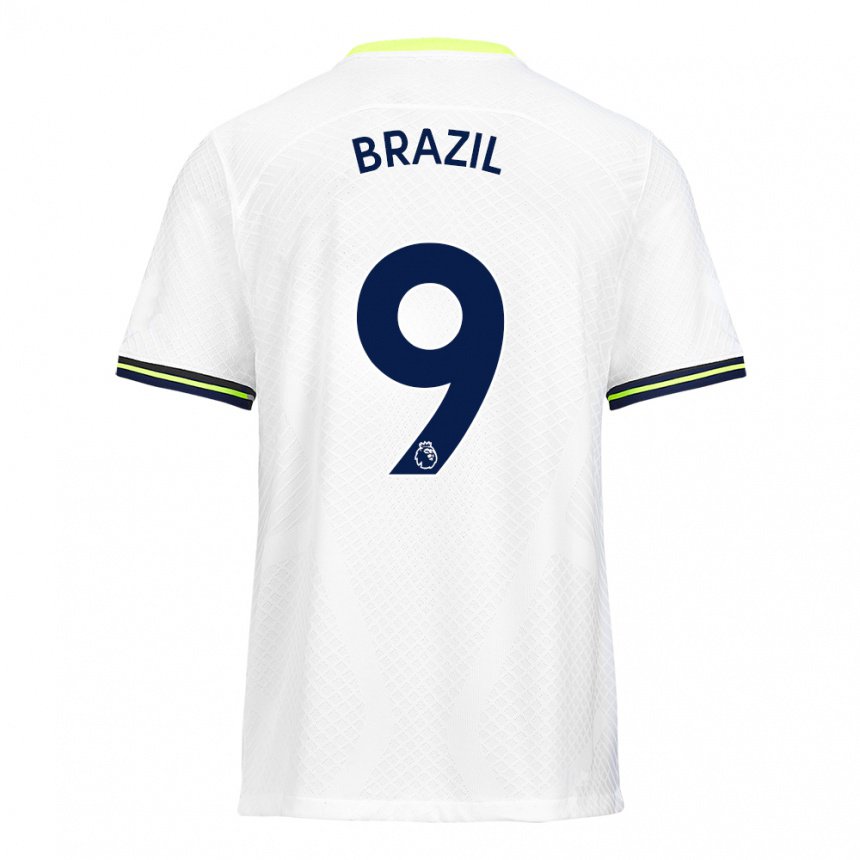 Herren Ellie Brazil #9 Weiß Grün Heimtrikot Trikot 2022/23 T-shirt Belgien