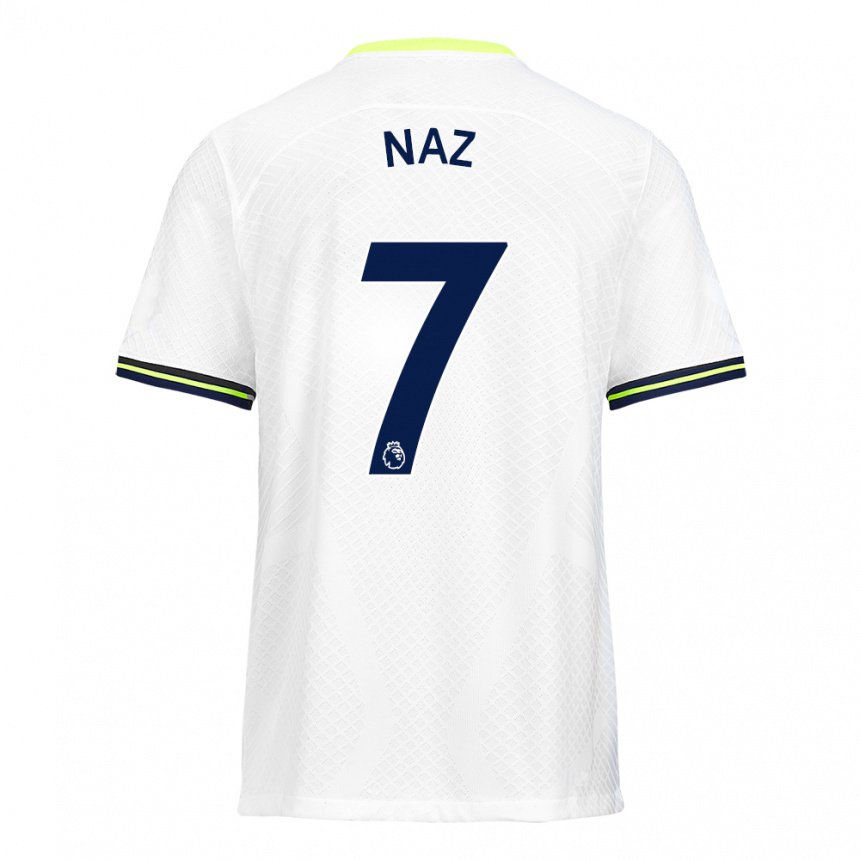 Herren Jessica Naz #7 Weiß Grün Heimtrikot Trikot 2022/23 T-shirt Belgien