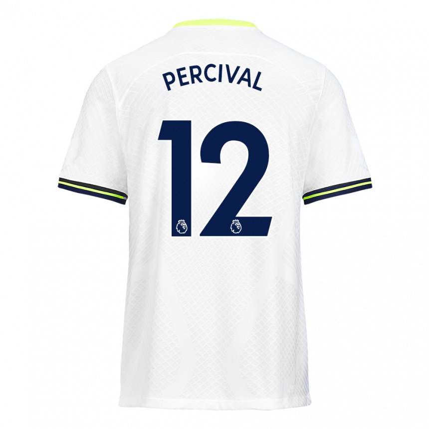 Herren Ria Percival #12 Weiß Grün Heimtrikot Trikot 2022/23 T-shirt Belgien